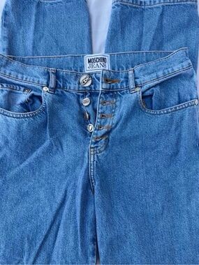 Moschino Blue Denim Button-Fly Jeans